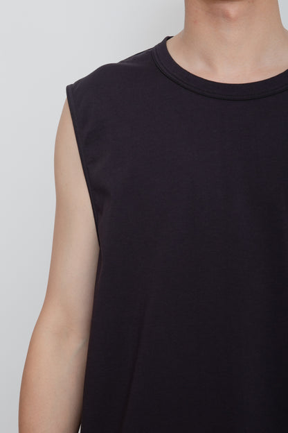 NO SLEEVE TEE  /  NAVY