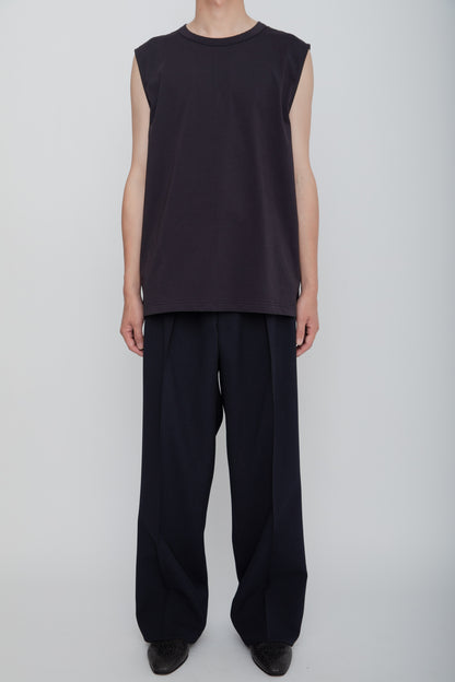 NO SLEEVE TEE  /  NAVY