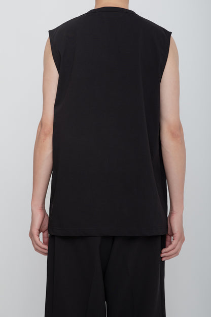 NO SLEEVE TEE  /  BLACK