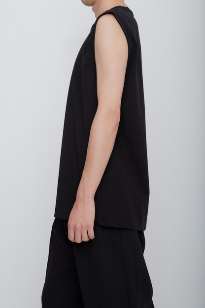 NO SLEEVE TEE  /  BLACK