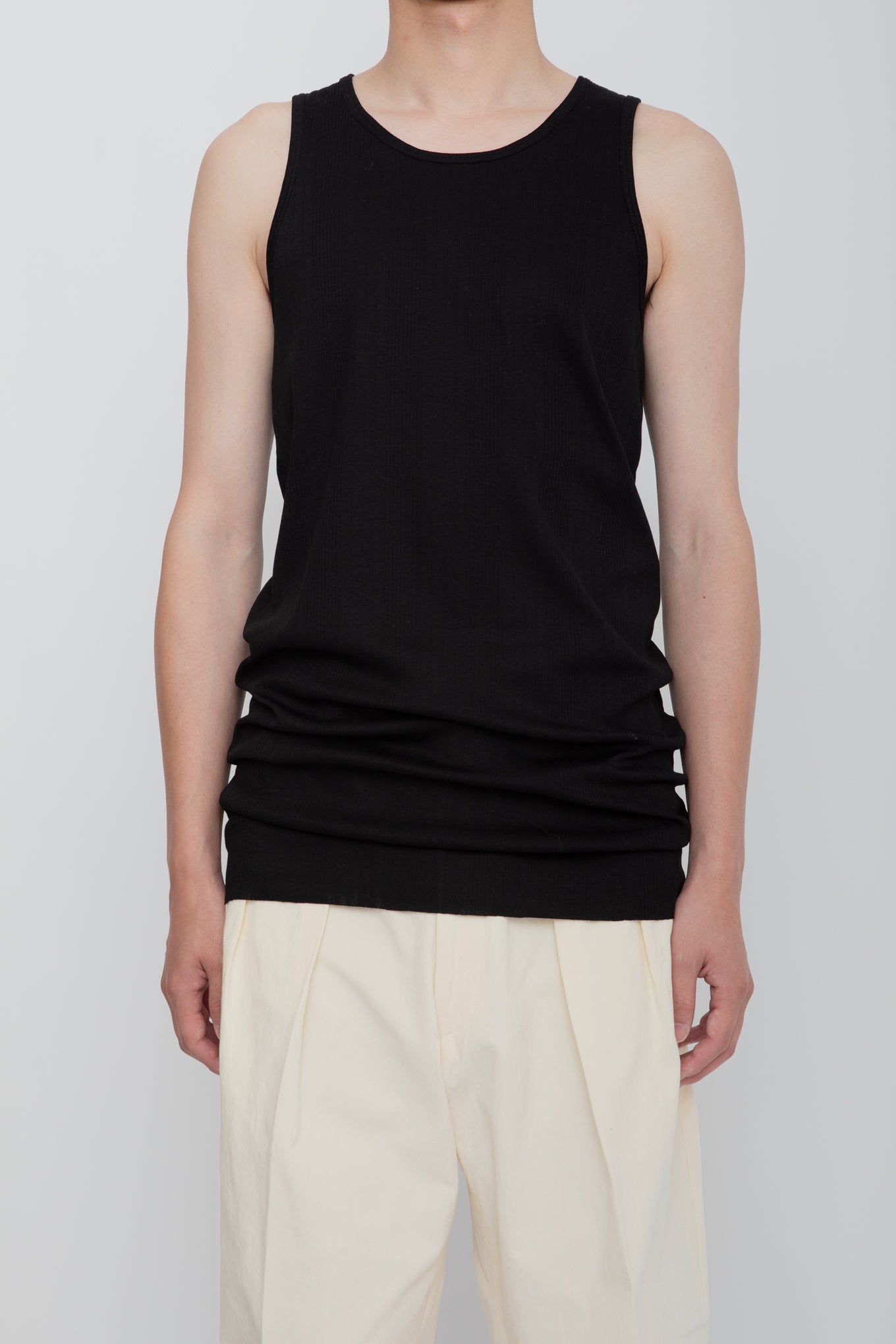 NUDE TANK TOP  /  BLACK