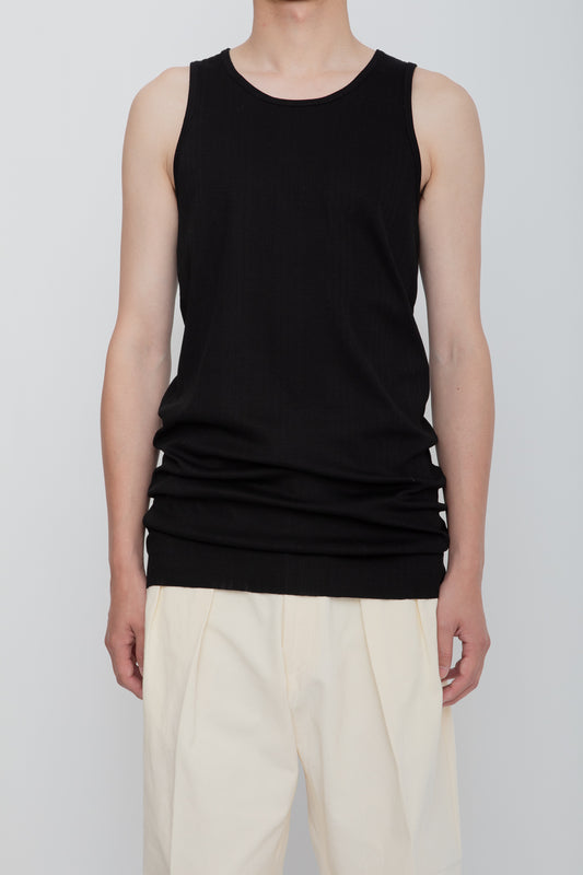 NUDE TANK TOP  /  BLACK