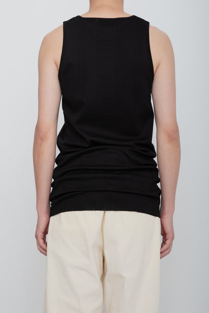 NUDE TANK TOP  /  BLACK
