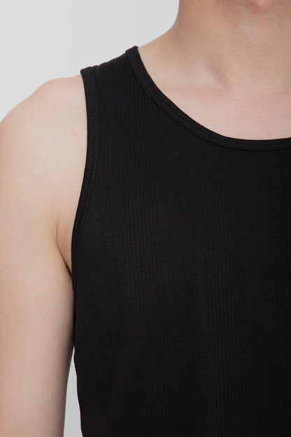 NUDE TANK TOP  /  BLACK