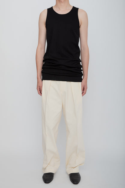 NUDE TANK TOP  /  BLACK