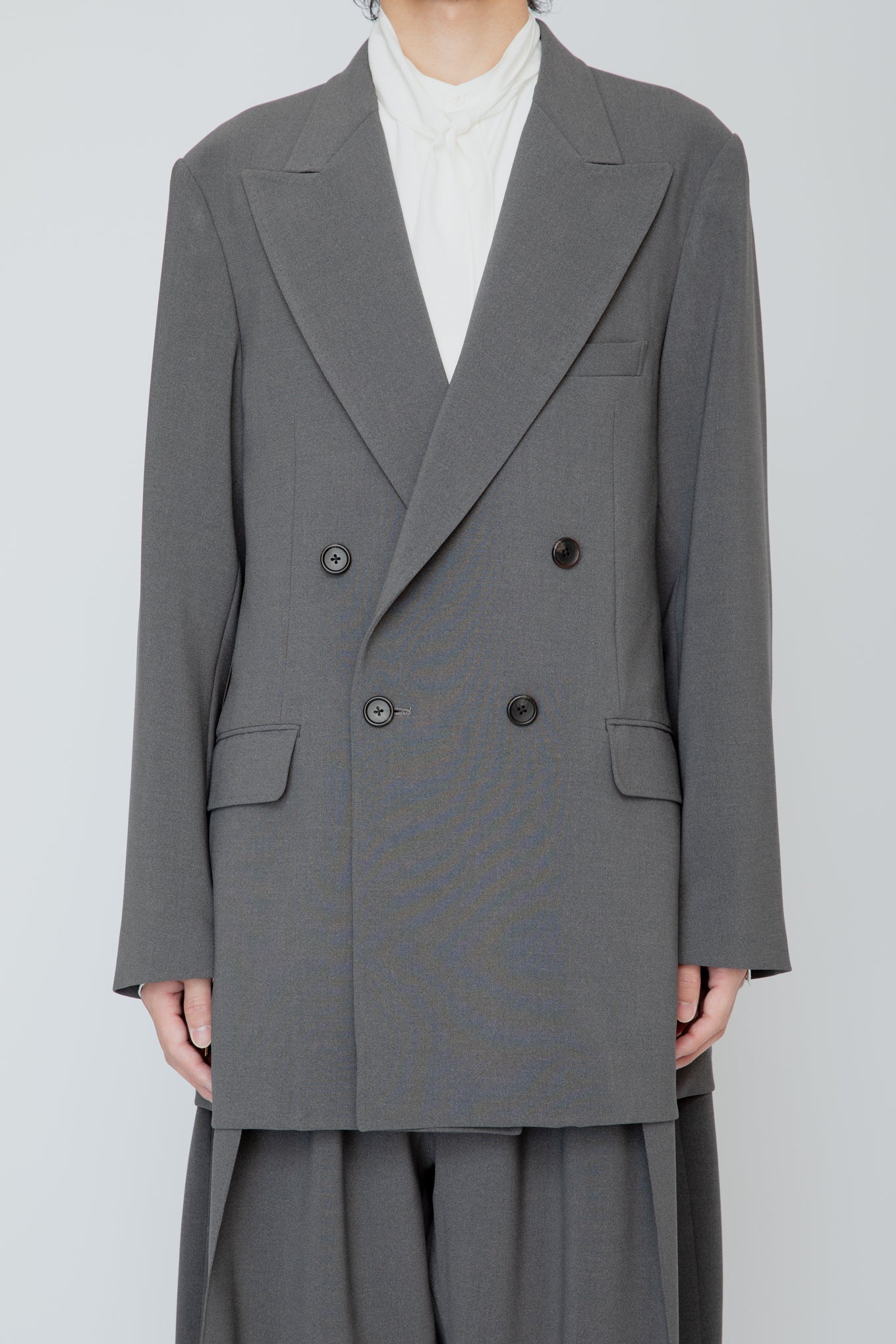 DOUBLE BREASTED LONG JACKET / CHANEZUMI