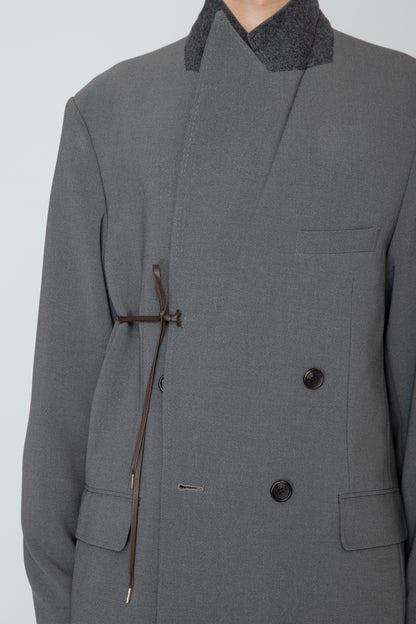 DOUBLE BREASTED LONG JACKET / CHANEZUMI