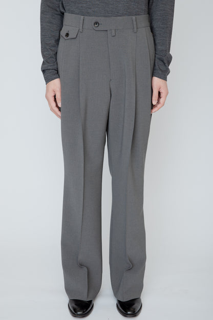 WIDE SEMI-FLARED TROUSERS / CHANEZUMI