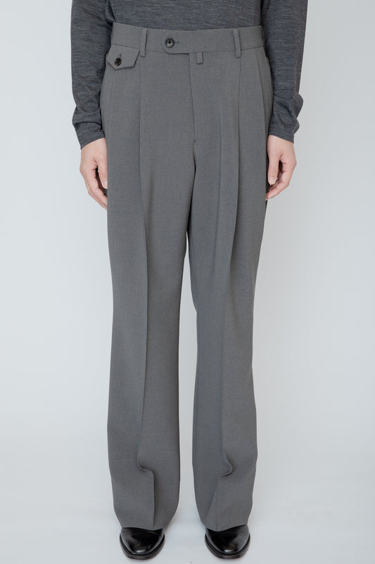 WIDE SEMI-FLARED TROUSERS / CHANEZUMI