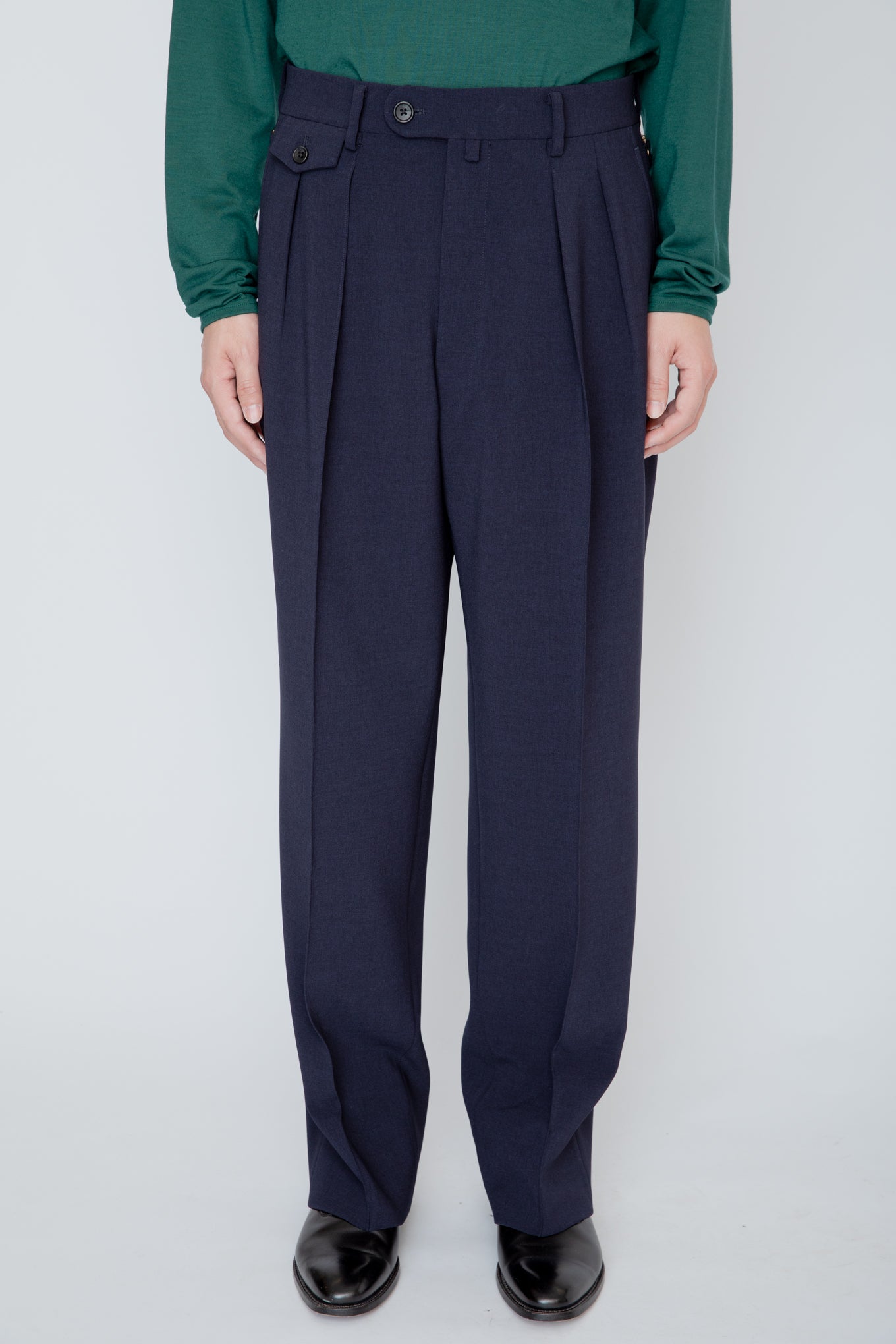 WIDE TROUSERS / NAVY