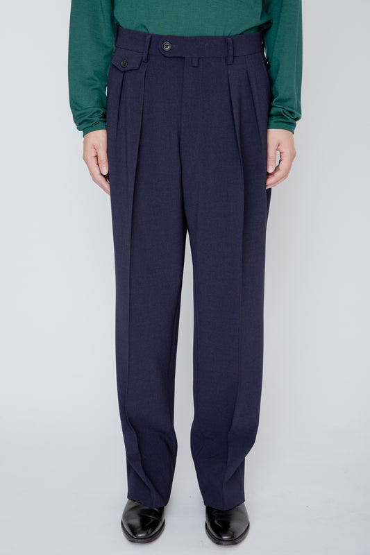 WIDE TROUSERS / NAVY