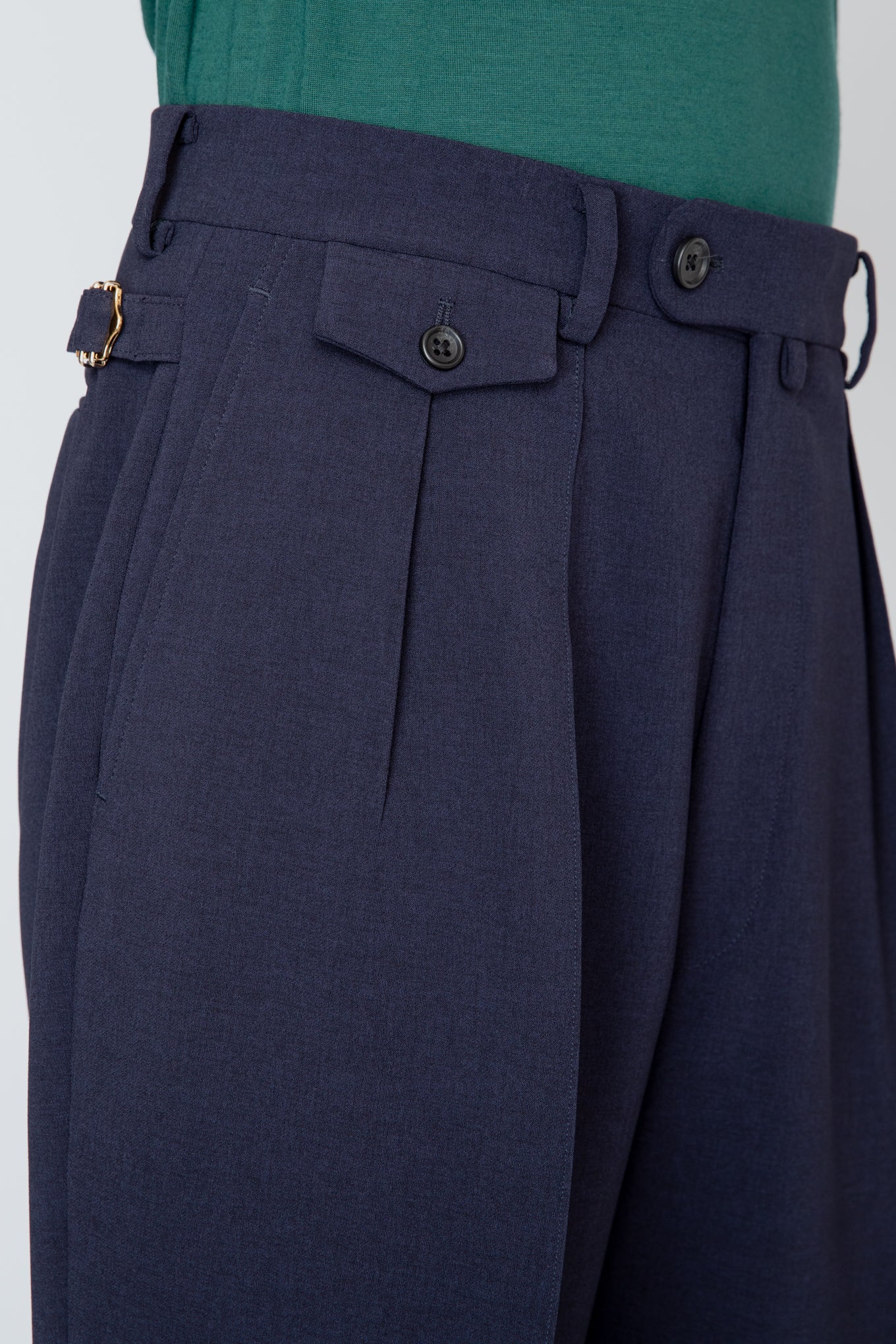 WIDE TROUSERS / NAVY