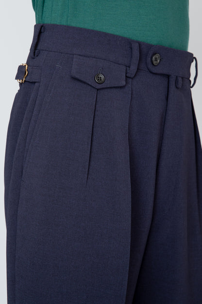 WIDE TROUSERS / NAVY