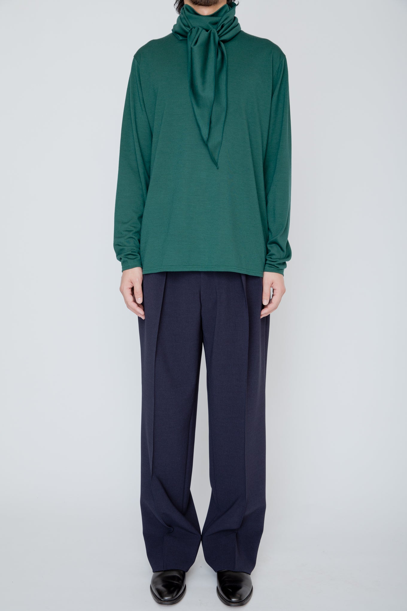 WIDE TROUSERS / NAVY