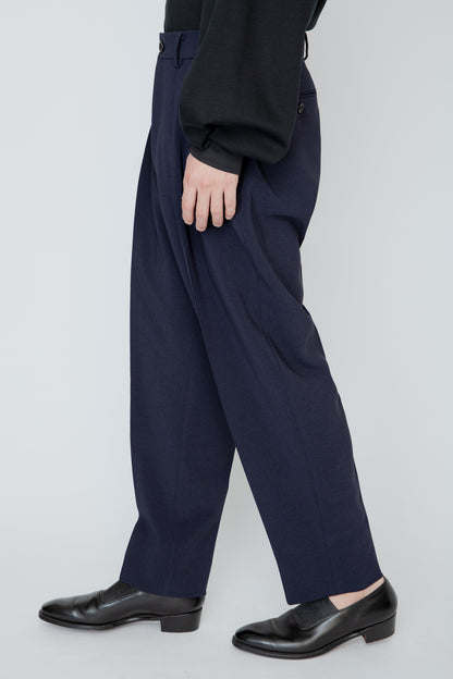 SHIRRING TROUSERS / NAVY