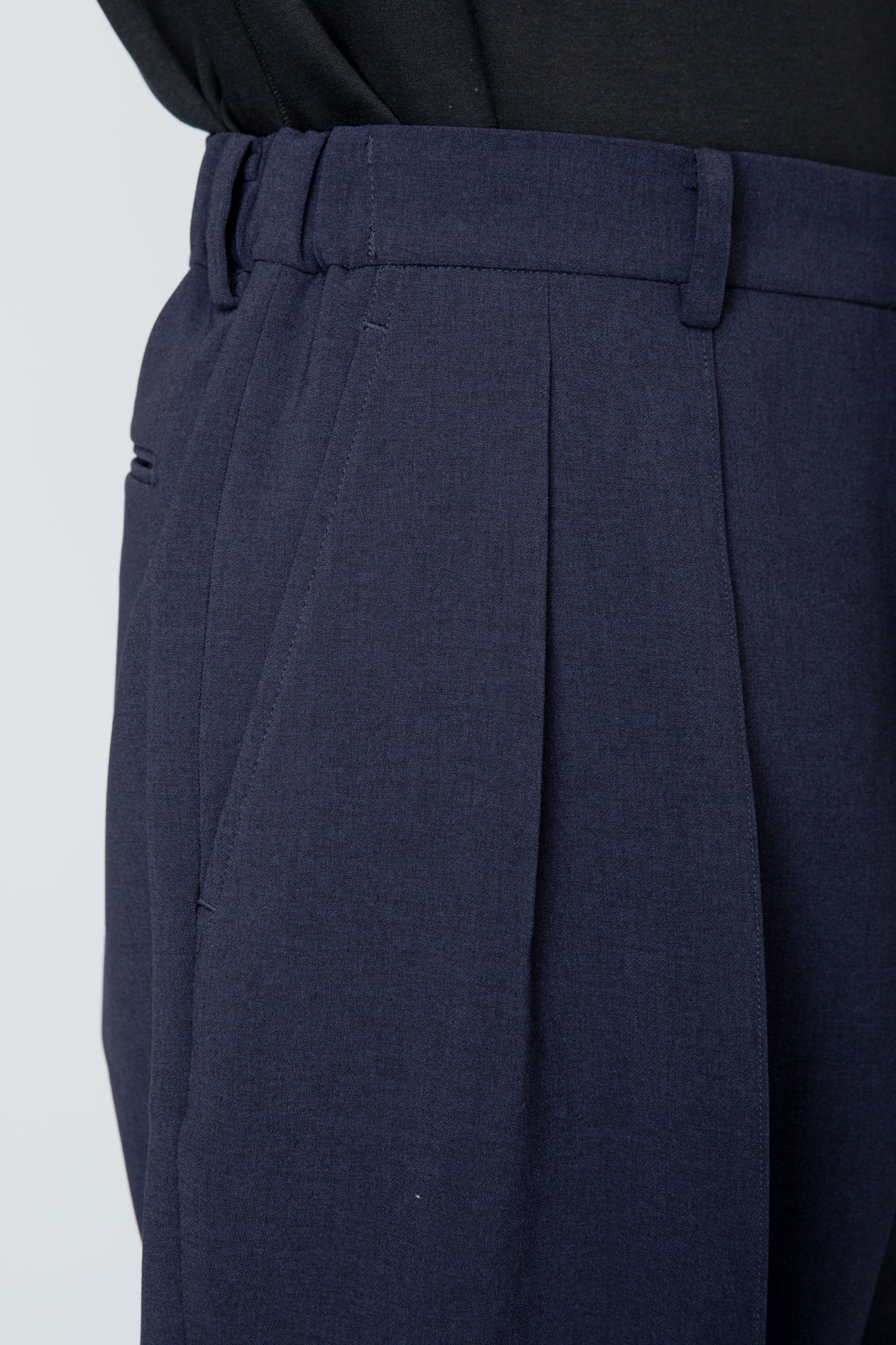 SHIRRING TROUSERS / NAVY