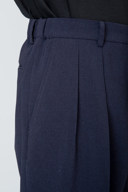 SHIRRING TROUSERS / NAVY