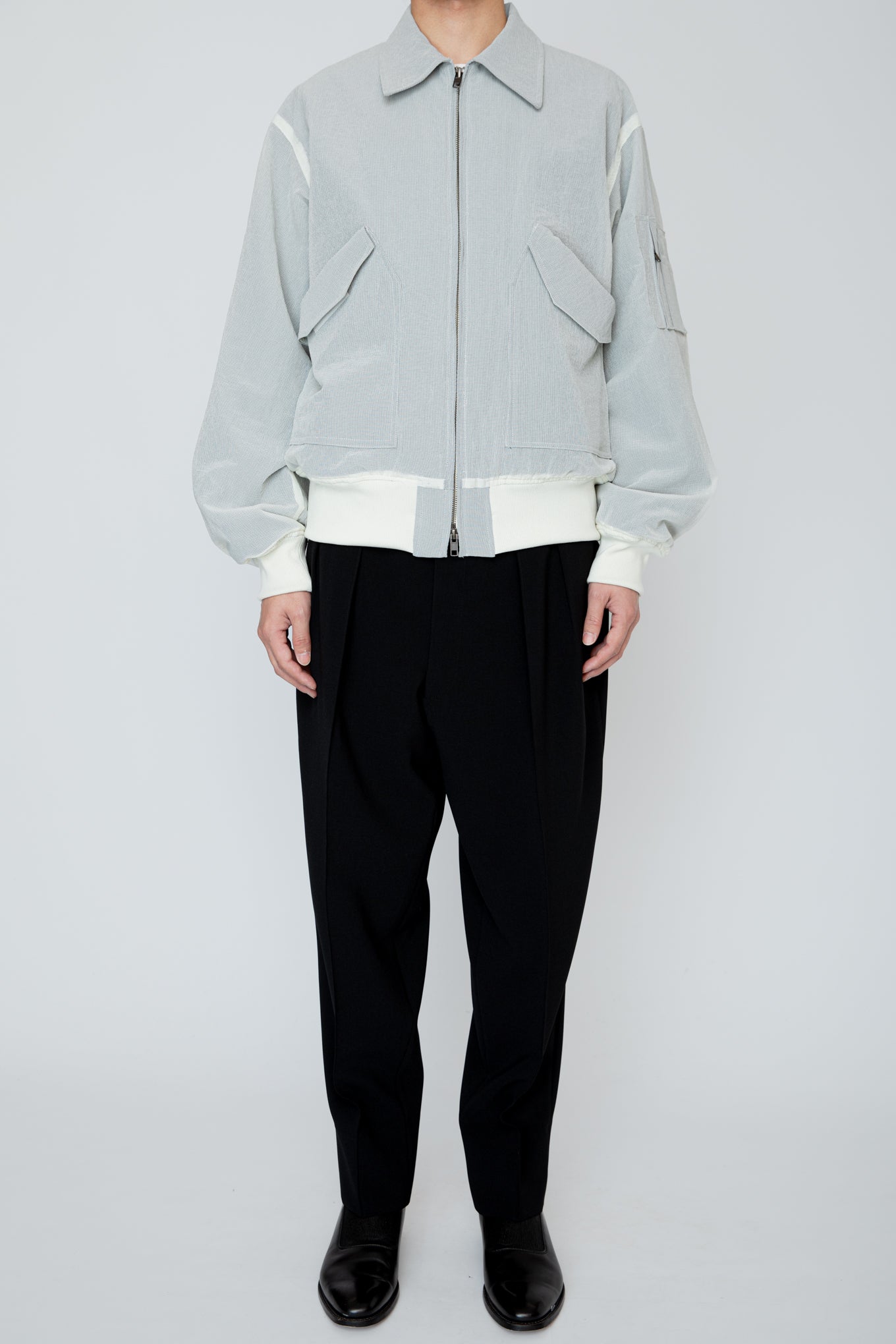 SHIRRING TROUSERS / BLACK