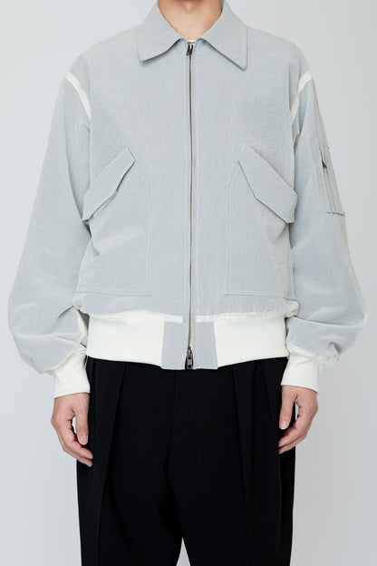 VEILED FLIGHT JACKET / IVORY