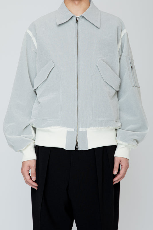 VEILED FLIGHT JACKET / IVORY