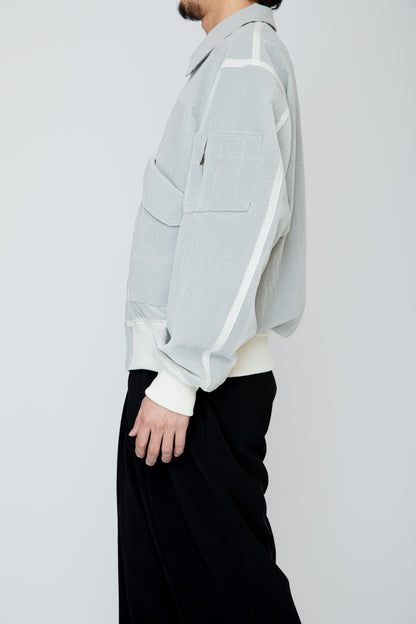 VEILED FLIGHT JACKET / IVORY