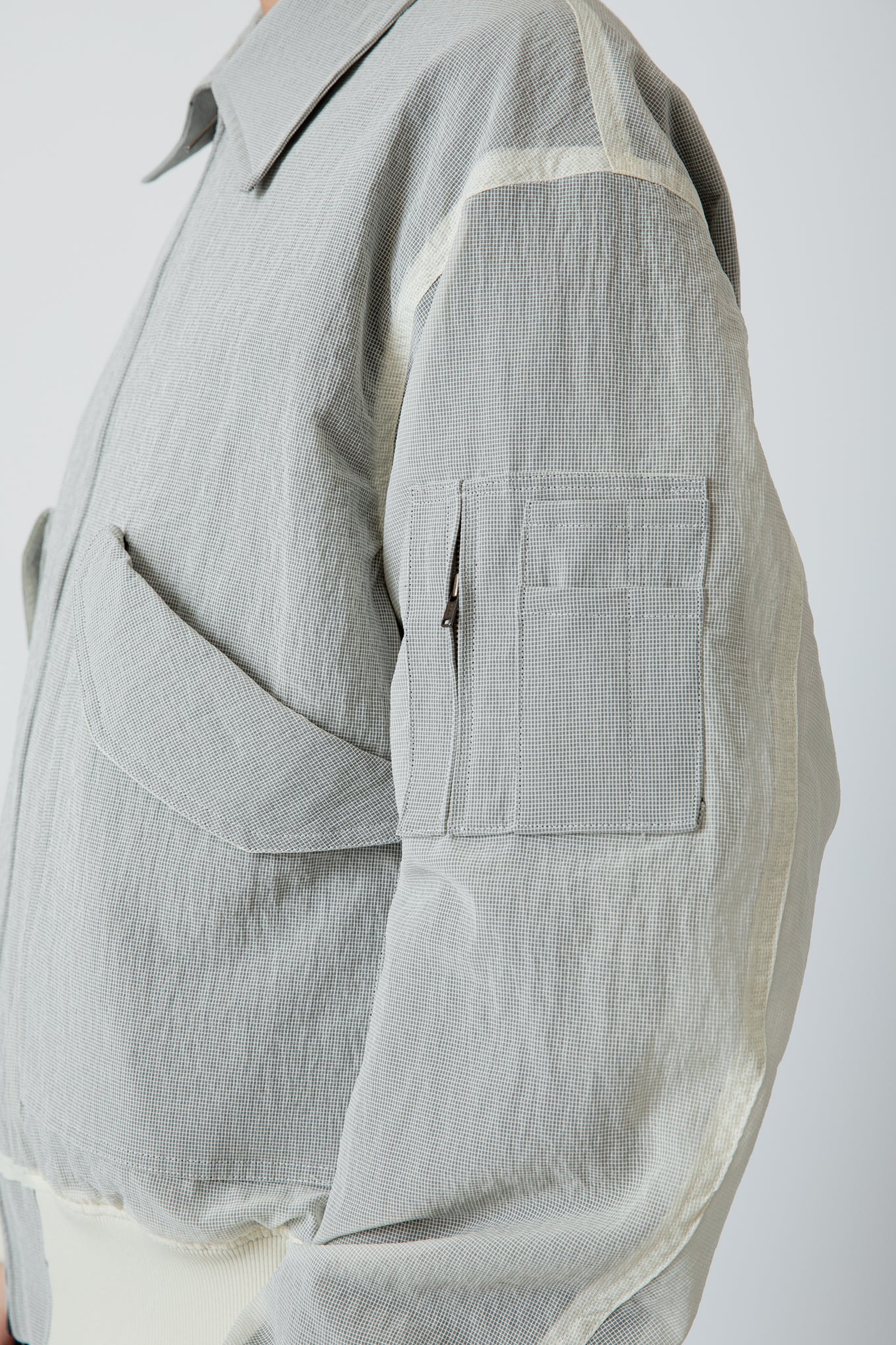 VEILED FLIGHT JACKET / IVORY