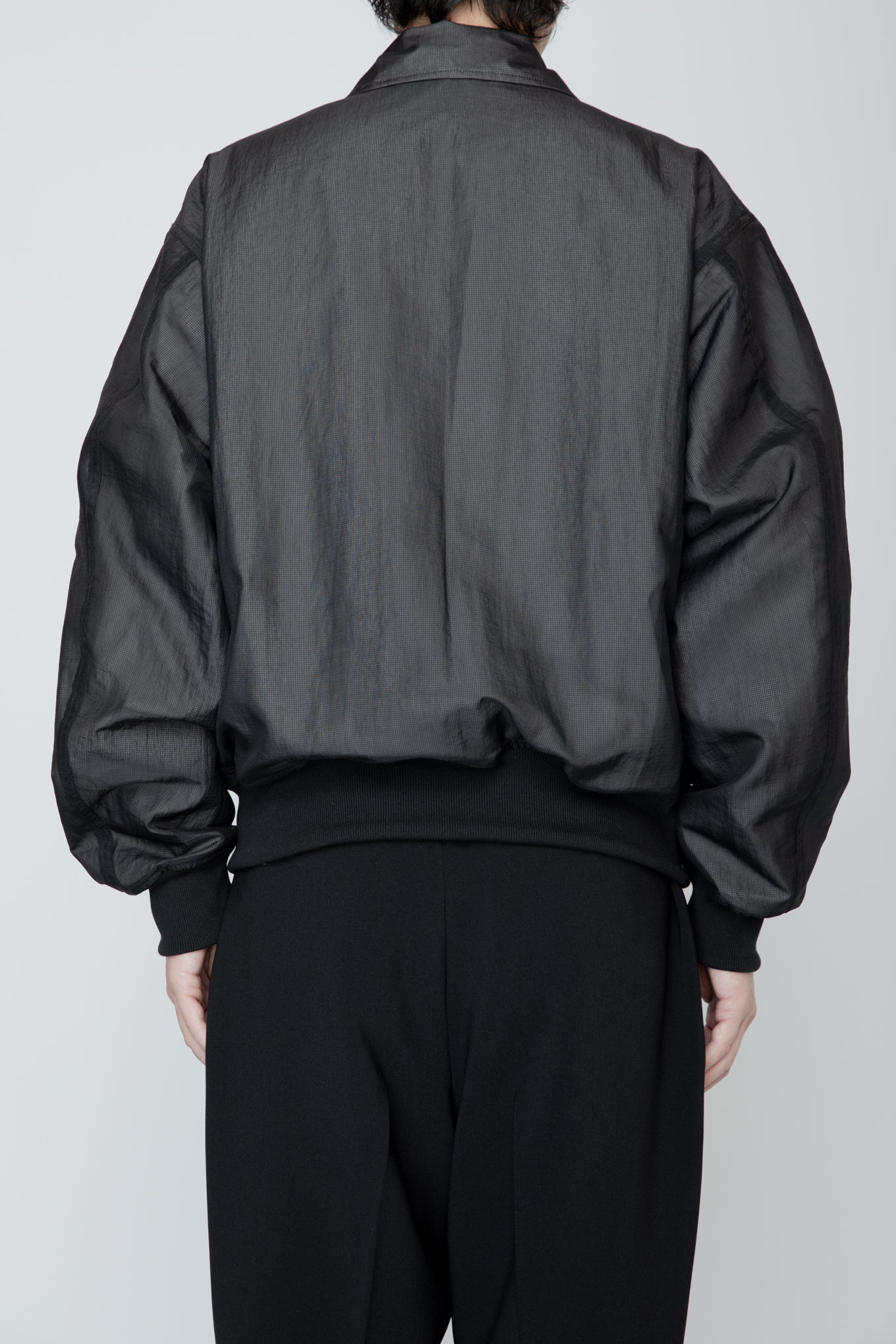 VEILED FLIGHT JACKET / BLACK