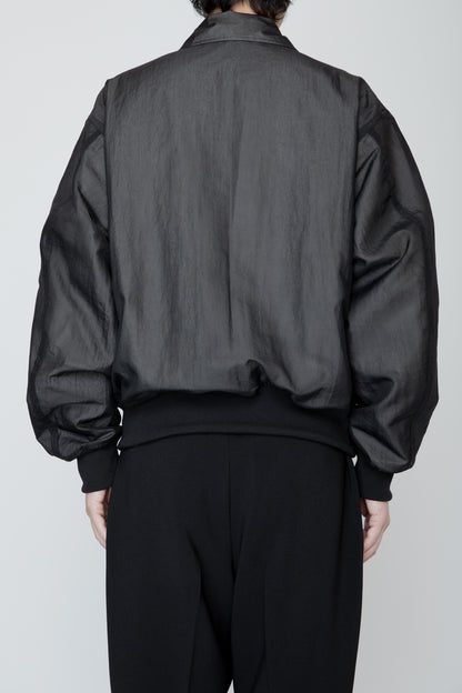 VEILED FLIGHT JACKET / BLACK