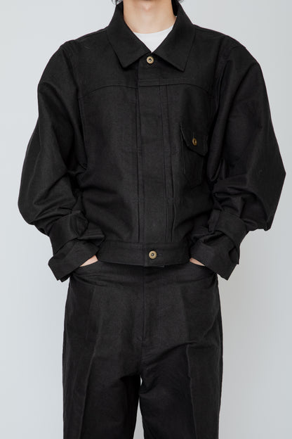 N-SLEEVE TRUCKER JACKET / BLACK