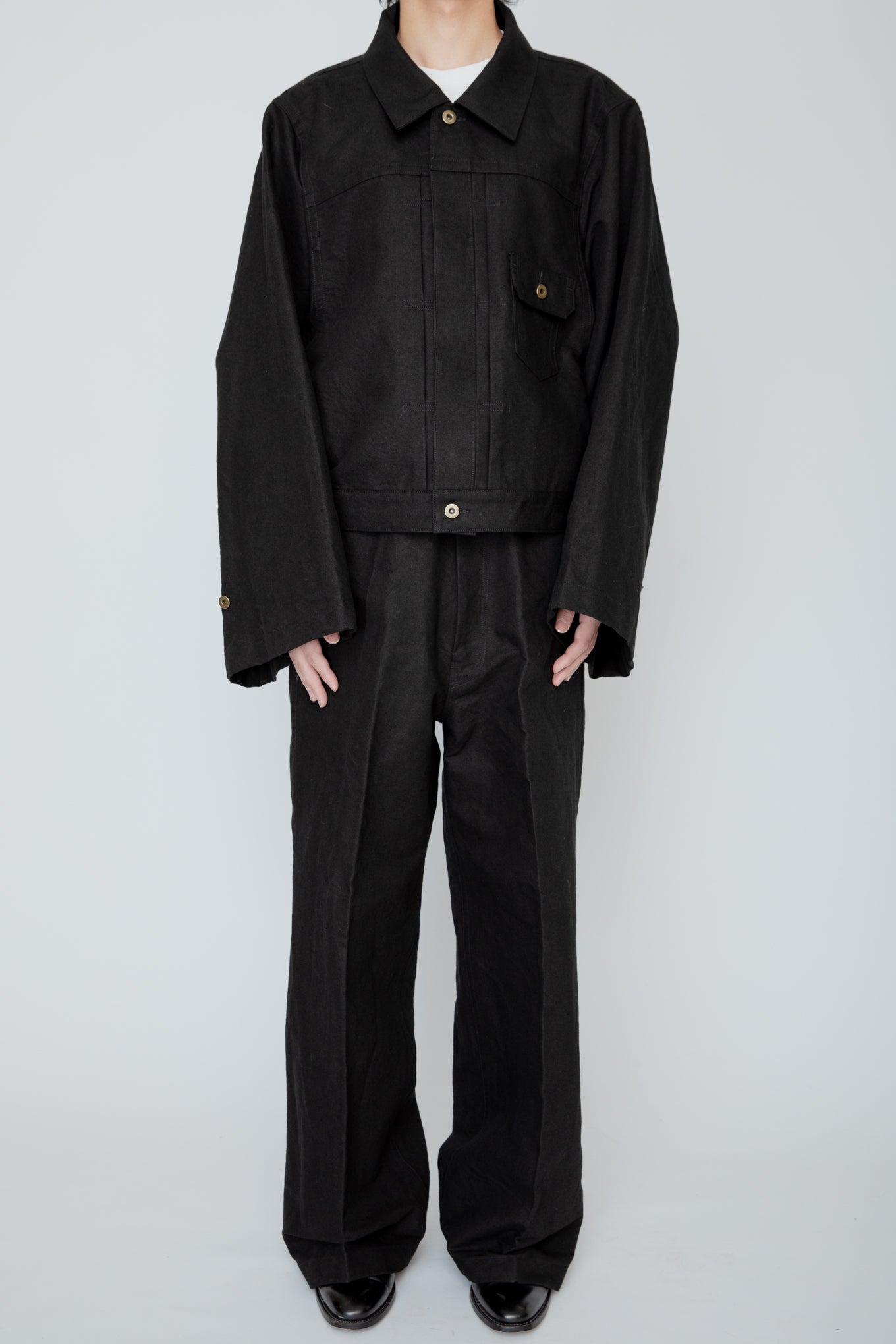 N-SLEEVE TRUCKER JACKET / BLACK