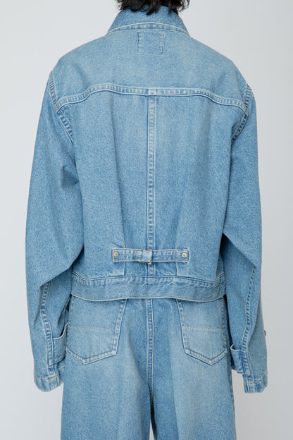 N-SLEEVE TRUCKER JACKET / LIGHT INDIGO