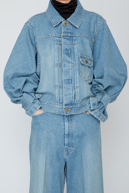 N-SLEEVE TRUCKER JACKET / LIGHT INDIGO