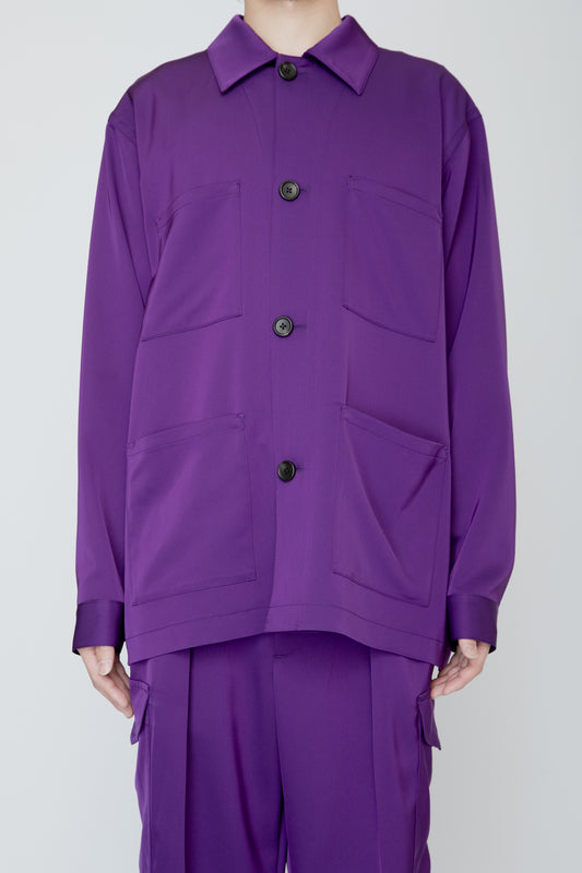 SUPPLE WORK SHIRT / PURPLE