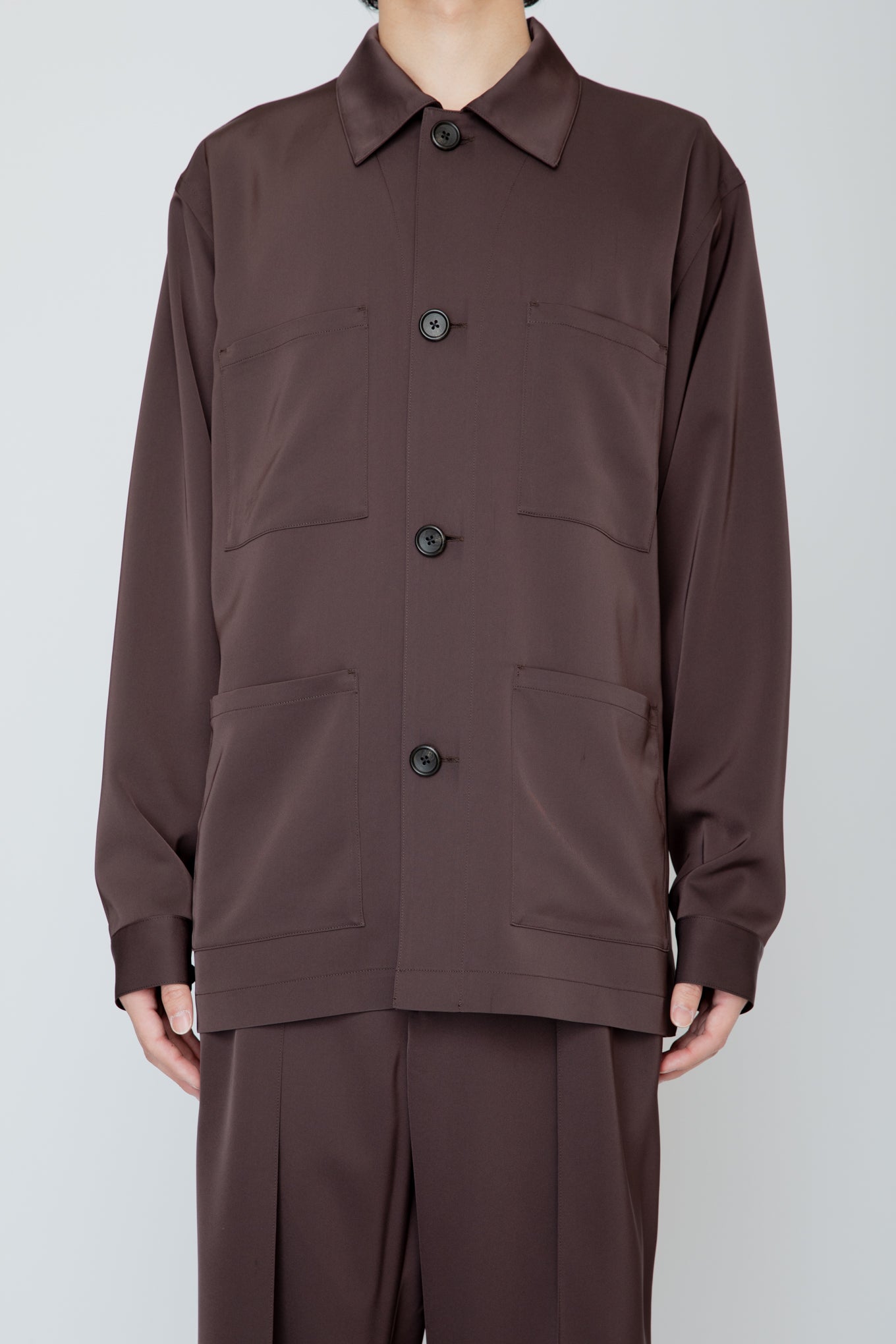 SUPPLE WORK SHIRT / BROWN