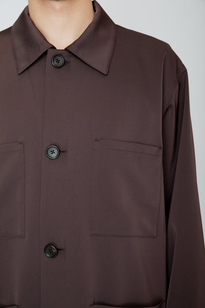 SUPPLE WORK SHIRT / BROWN
