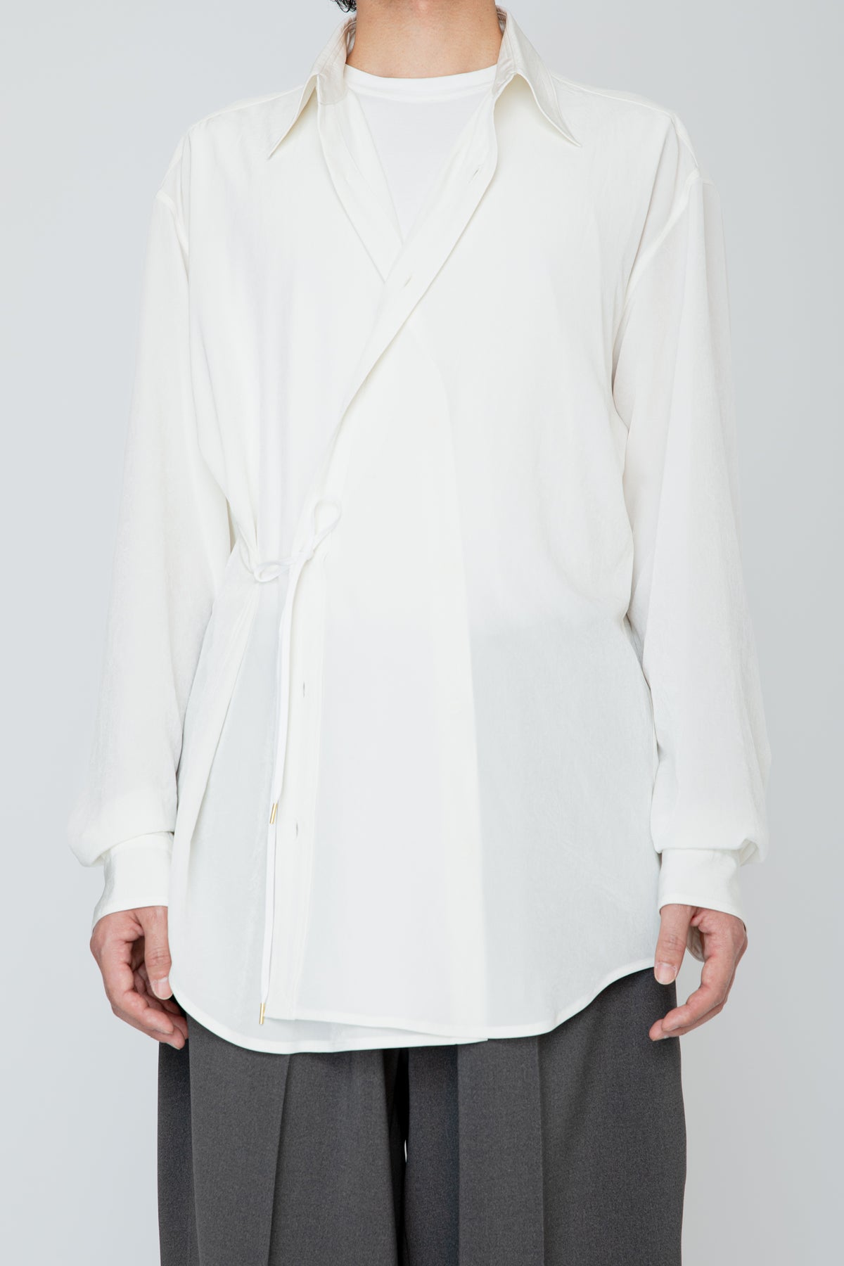 REGULAR COLLAR DOUGI SHIRT / WHITE