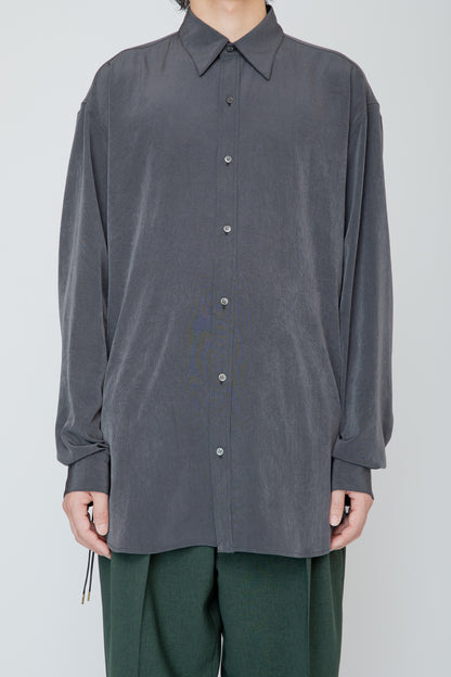 REGULAR COLLAR DOUGI SHIRT / CHARCOAL