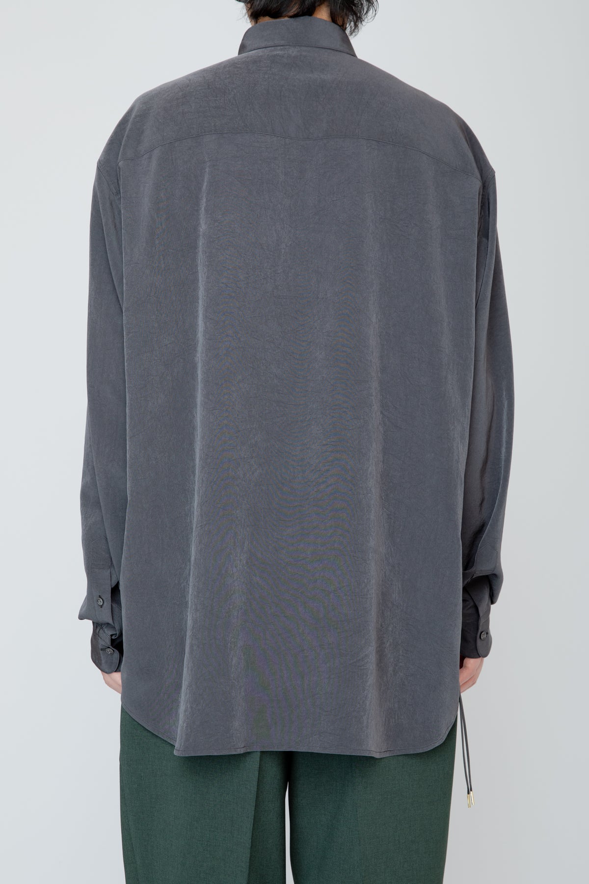 REGULAR COLLAR DOUGI SHIRT / CHARCOAL