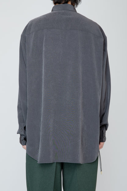 REGULAR COLLAR DOUGI SHIRT / CHARCOAL