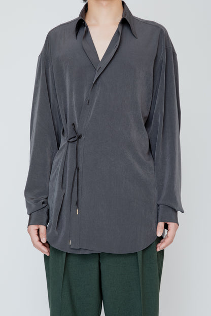 REGULAR COLLAR DOUGI SHIRT / CHARCOAL