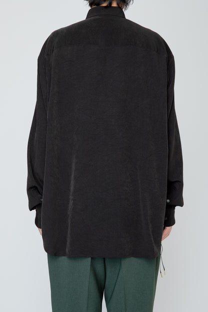 REGULAR COLLAR DOUGI SHIRT / BLACK