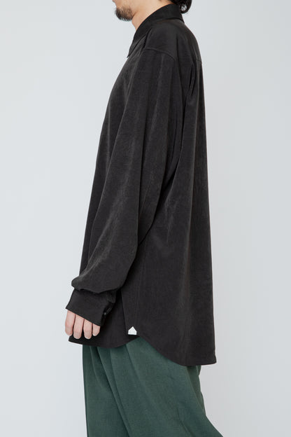 REGULAR COLLAR DOUGI SHIRT / BLACK