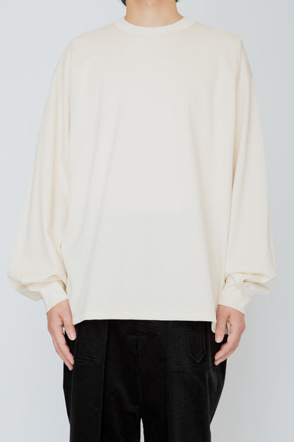 THERMAL TUCK SLEEVE LONG TEE / IVORY