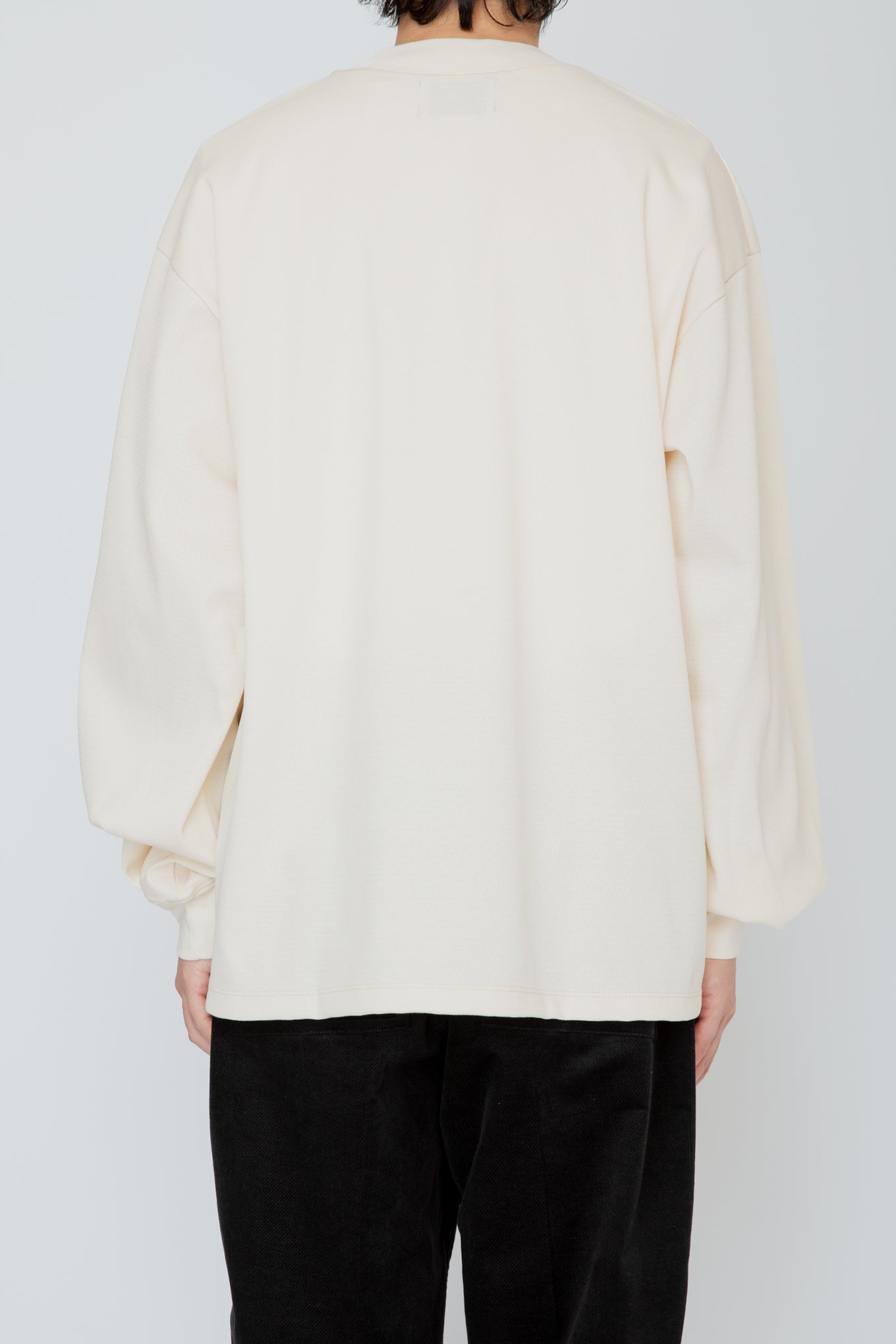 THERMAL TUCK SLEEVE LONG TEE / IVORY
