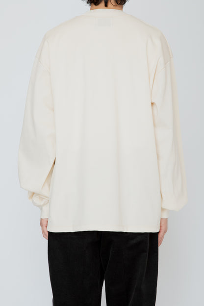 THERMAL TUCK SLEEVE LONG TEE / IVORY