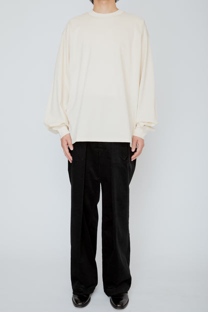 THERMAL TUCK SLEEVE LONG TEE / IVORY