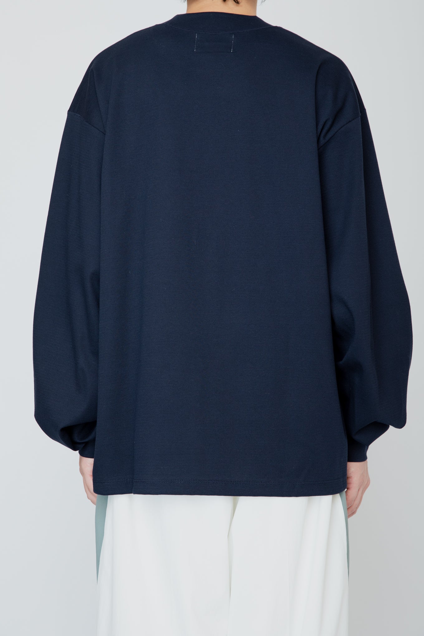 THERMAL TUCK SLEEVE LONG TEE / NAVY