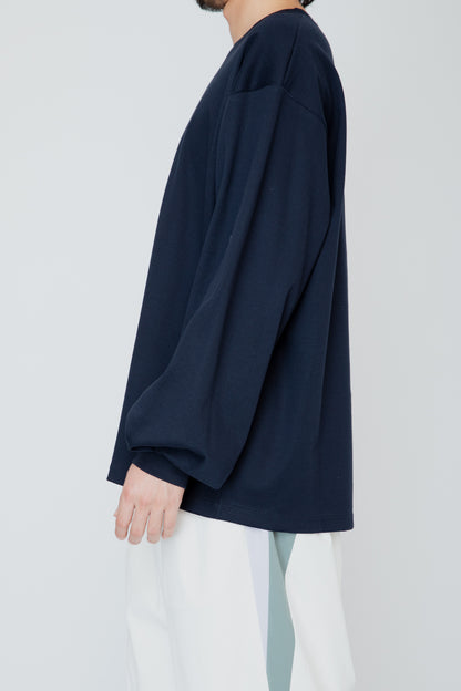 THERMAL TUCK SLEEVE LONG TEE / NAVY