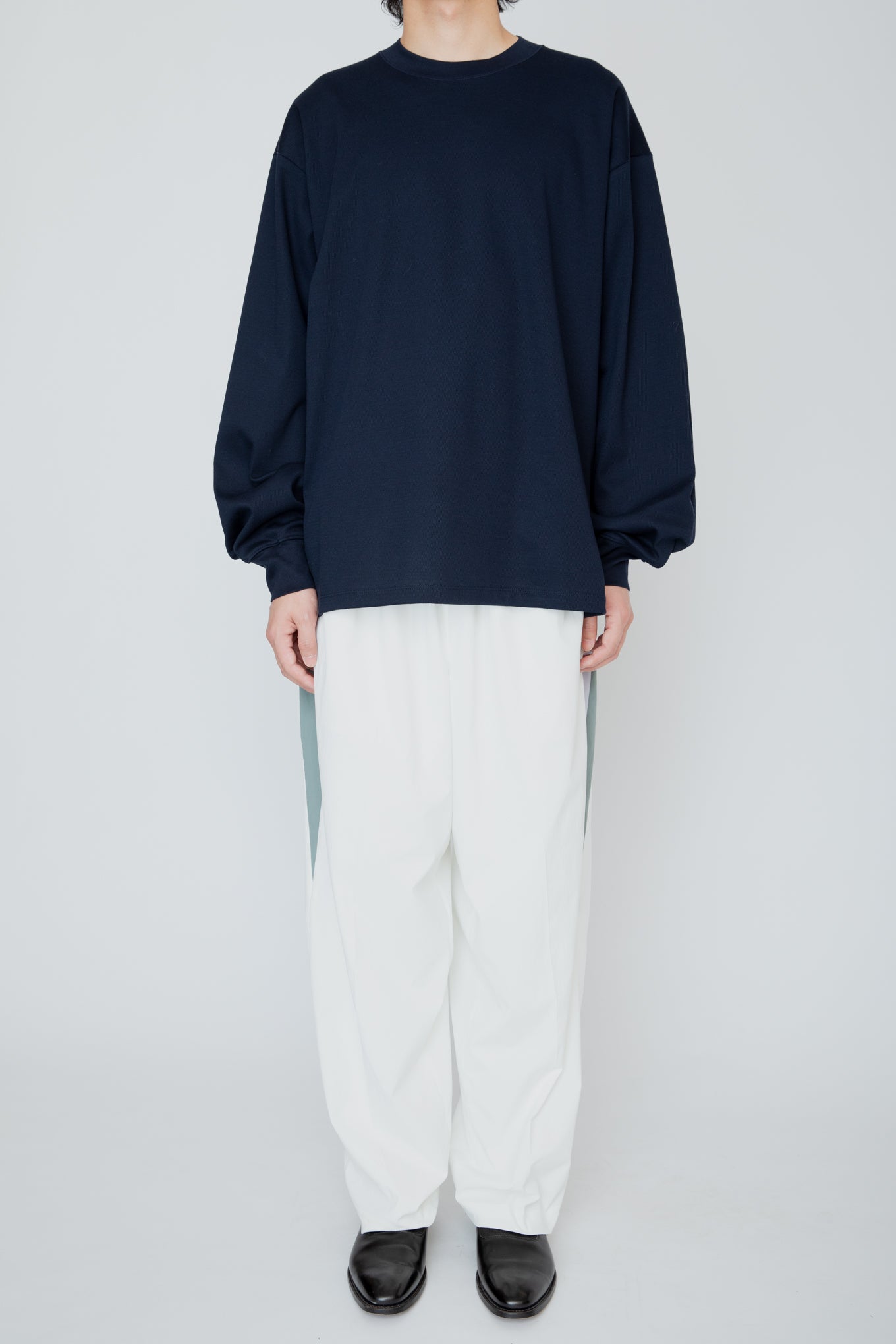 THERMAL TUCK SLEEVE LONG TEE / NAVY