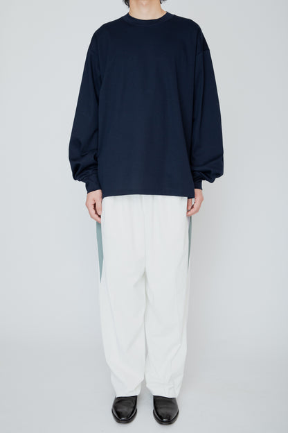 THERMAL TUCK SLEEVE LONG TEE / NAVY